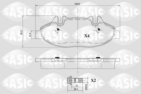 SASIC 6216081: Piduriklotsid Esisild