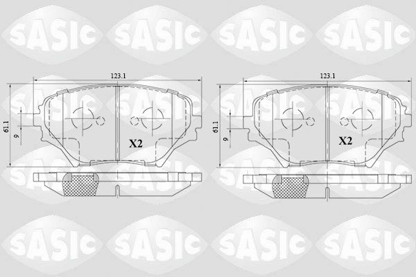 SASIC 6216082: Piduriklotsid Esisild