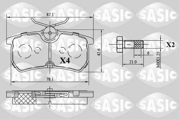 SASIC 6216083: Piduriklotsid Tagasild