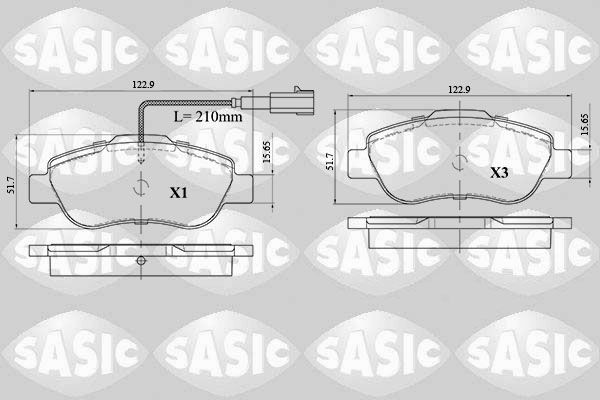 SASIC 6216085: Piduriklotsid Esisild