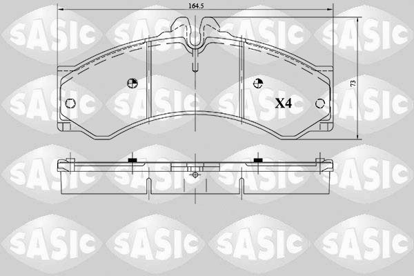 SASIC 6216087: Piduriklotsid Esisild, Tagasild