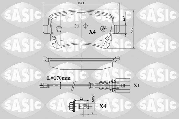 SASIC 6216088: Piduriklotsid Tagasild