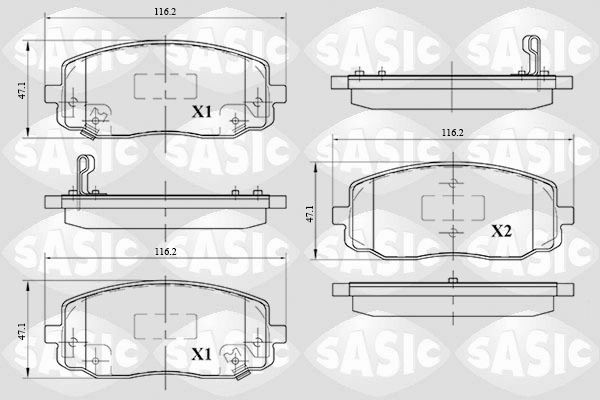 SASIC 6216094: Piduriklotsid Esisild
