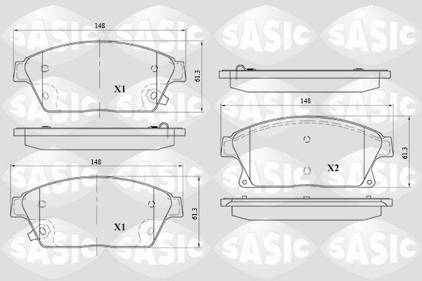 SASIC 6216098: Piduriklotsid Esisild