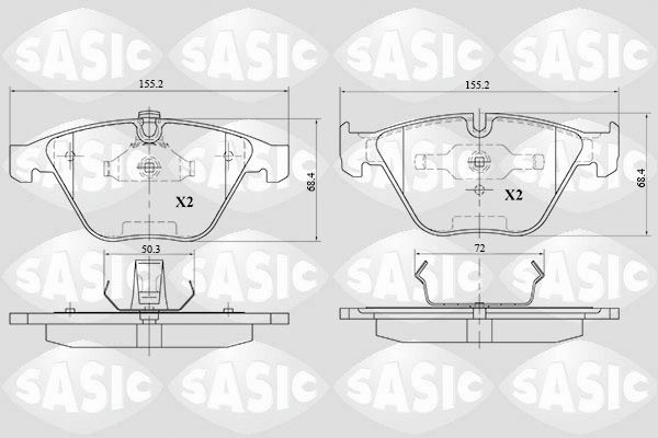 SASIC 6216104: Piduriklotsid Esisild