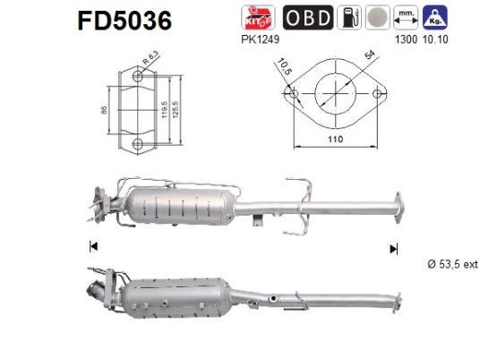 AS FD5036: Tahmafilter