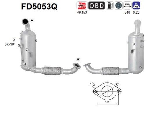 AS FD5053Q: Tahmafilter
