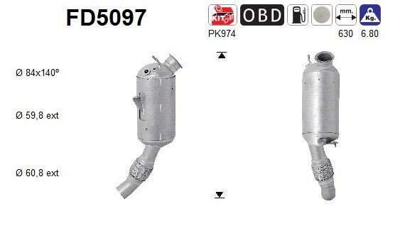 AS FD5097: Filtru de particule