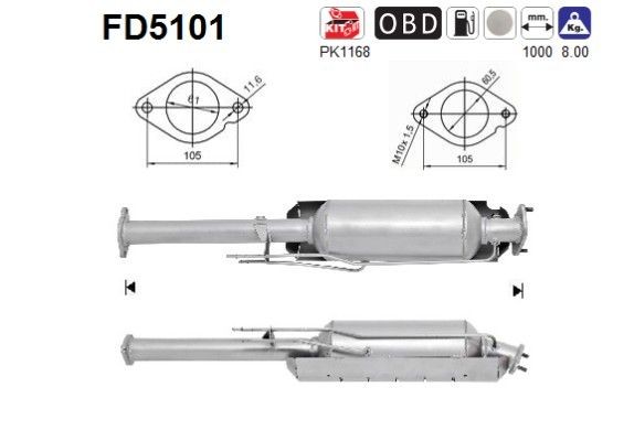AS FD5101: Tahmafilter