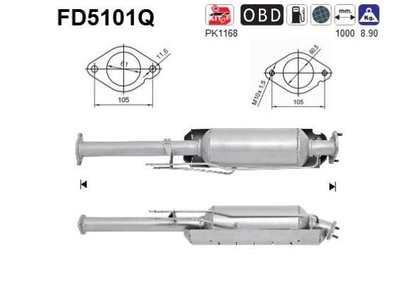 AS FD5101Q: Tahmafilter