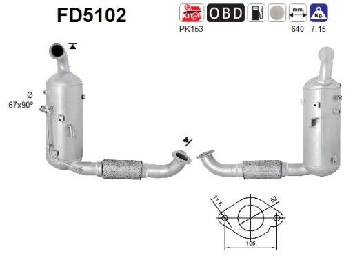 AS FD5102: Tahmafilter