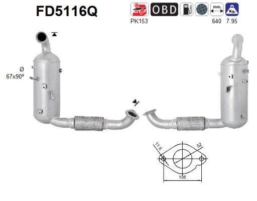 AS FD5116Q: Tahmafilter