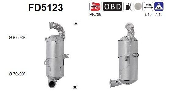AS FD5123: Tahmafilter