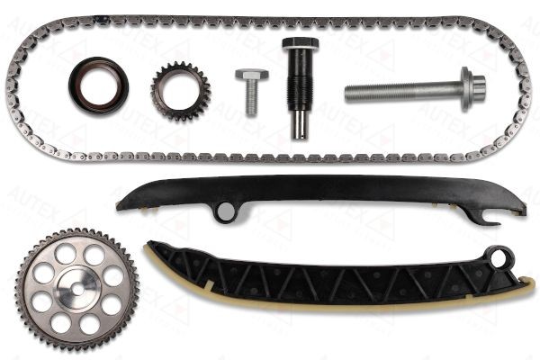 AUTEX 711588: Kit lanț de distribuție cu roata dintata ax came, cu roata dintata arbore cotit, pt. arbore cu came