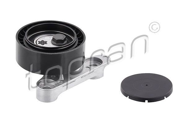 TOPRAN 115 937: Rola intinzator, curea transmisie Ř: 75mm, Ř: 75mm, cu suport, cu capac, cu surub