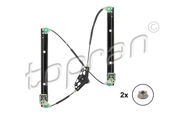 TOPRAN 117 233: Mecanism actionare geam fata stanga, electric, fara motor electric