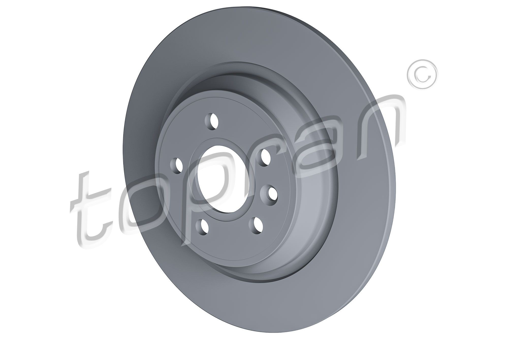 TOPRAN 600 647: Bromsskiva COATED Bakaxel, Ø: 302mm, full, Ø: 302mm, belagd