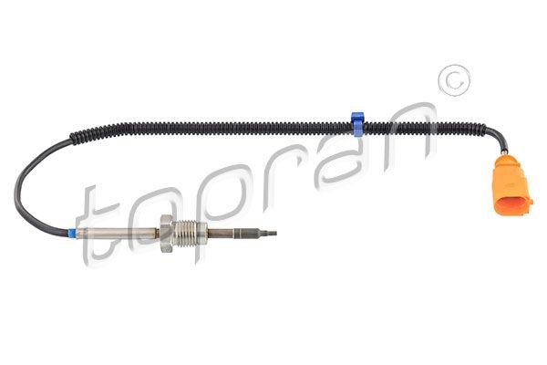TOPRAN 638 553: Sensor, temp. gas escape con filtro de partículas, sin soporte, con cable, con tubo protección térmica