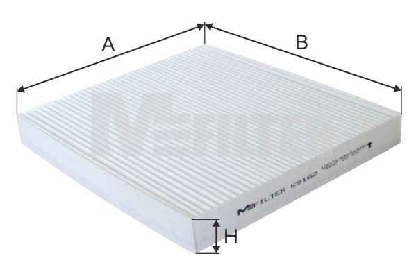 MFILTER K 9162: Filtru, aer habitaclu Filtru polen