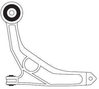 FRAP F4567: Bras de suspension Essieu avant gauche