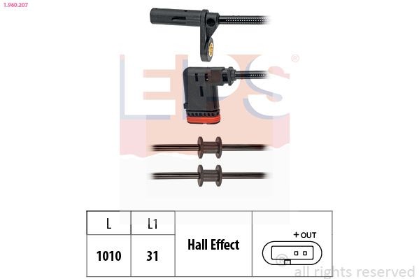 EPS 1.960.207: Andur, rattapöörete arv Made in Italy - OE Equivalent