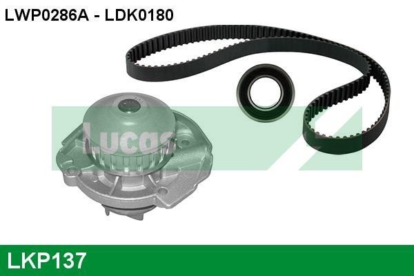 LUCAS LKP137: Veepump + hammasrihmakomplekt Hamm.hulk: 104, Laius: 15mm