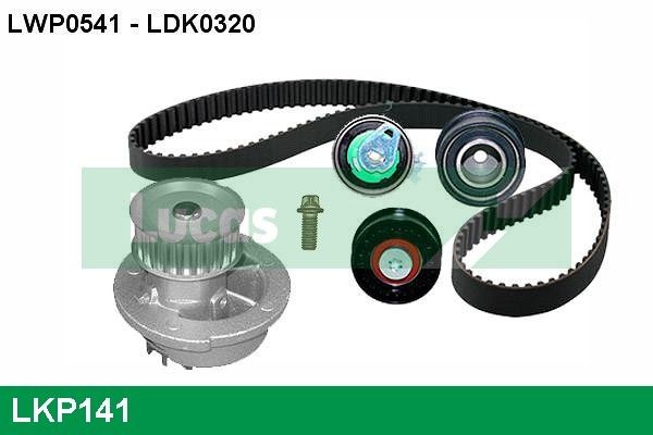 LUCAS LKP141: Tandremssæt med vandpumpe Zähnez.: 169, Breite: 20mm