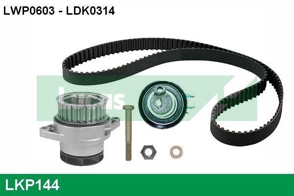 LUCAS LKP144: Veepump + hammasrihmakomplekt Hamm.hulk: 137, Laius: 19mm