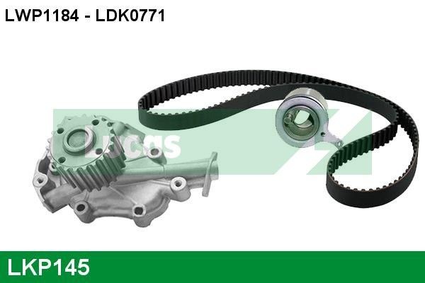 LUCAS LKP145: Veepump + hammasrihmakomplekt Hamm.hulk: 107, Laius: 25,4mm