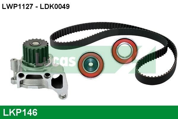 LUCAS LKP146: Veepump + hammasrihmakomplekt Hamm.hulk: 153, Laius: 27mm