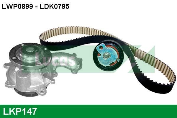LUCAS LKP147: Veepump + hammasrihmakomplekt Hamm.hulk: 91, Laius: 20mm