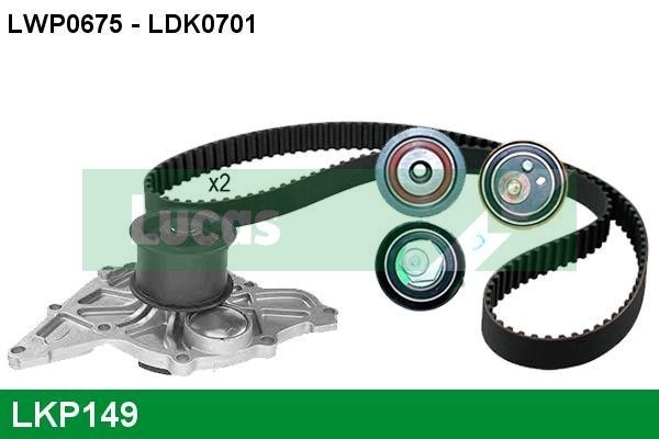 LUCAS LKP149: Veepump + hammasrihmakomplekt