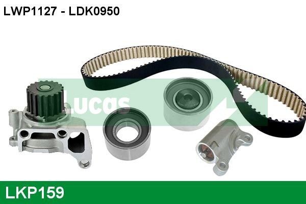 LUCAS LKP159: Kamremssats med vattenpump Kuggar: 150, B: 30mm
