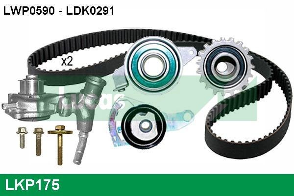 LUCAS LKP175: Veepump + hammasrihmakomplekt