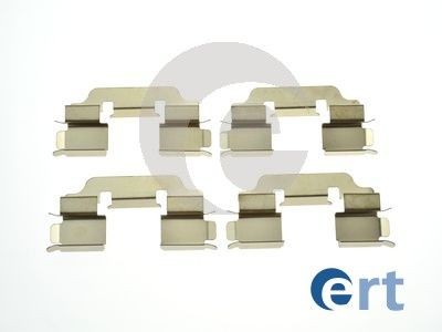 ERT 420314: Priedų komplektas, diskinių stabdžių trinkelės priekinė ašis