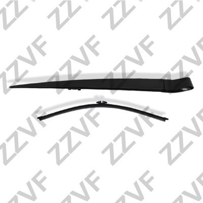 ZZVF ZVLD16: Brat stergator, parbriz spate, 350mm, cu capac, cu lama stergator integrata
