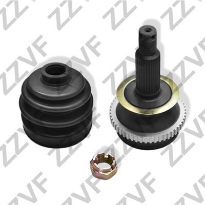ZZVF ZVSF141: Jeu de joints, arbre de transmission Essieu arrière, côté roue, avec bague ABS