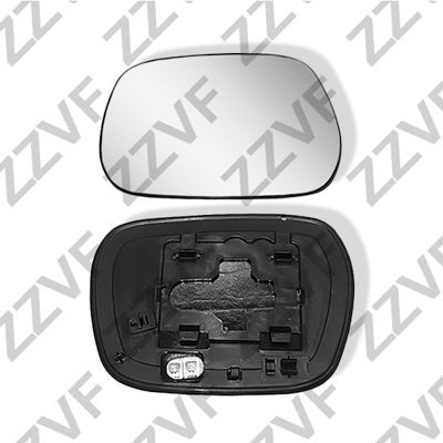 ZZVF ZVTO1112L: Vetro specchio, specchio esterno Sx, riscaldato