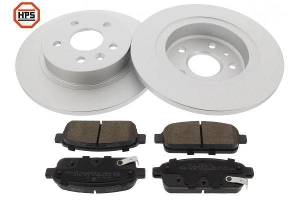 MAPCO 47854HPS: Set frana, frana disc puntea spate, Ř: 268mm, plin