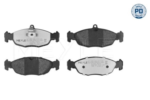MEYLE 025 244 8717/PD: Piduriklotsid MEYLE-PD: Advanced performance and design. Tagasild, koos kokkusurumisvastase plekiga
