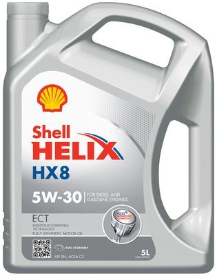 SHELL 550048100: Mootoriõli Helix HX8 ECT 5W-30 5l, 5W-30 Helix, HX8 ECT