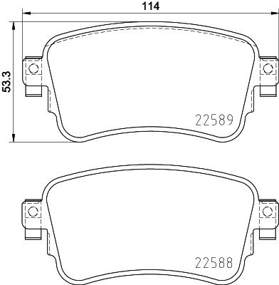MINTEX MDB3991: Plaquettes de frein avec vis d'étrier de frein