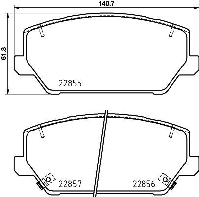 MINTEX MDB4081: Piduriklotsid