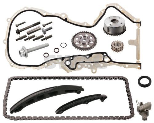 SWAG 30 10 6306: Kit lanț de distribuție Full Kit cu sina de culisare, cu intinzator lant