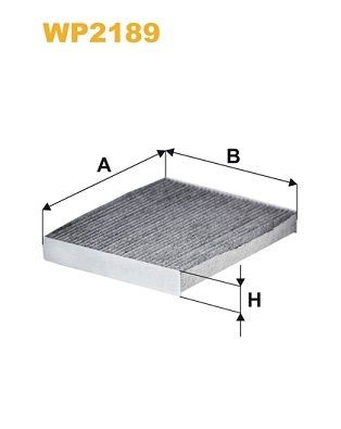 WIX FILTERS WP2189: Filter vnútorného priestoru Filter aktívneho uhlia