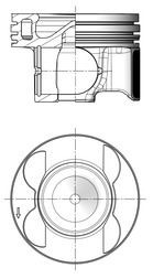 KOLBENSCHMIDT 41079600: Kolvid silindritele 1-3