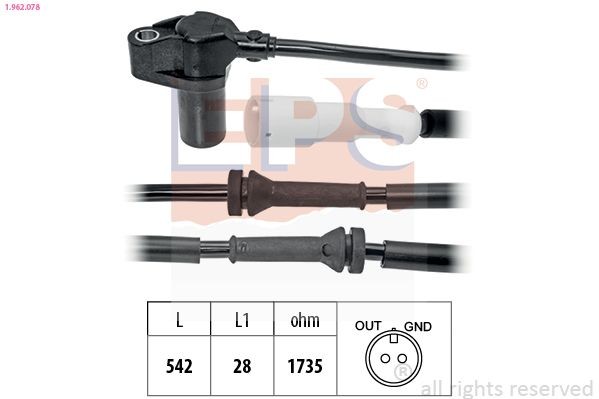 EPS 1.962.078: Andur, rattapöörete arv Made in Italy - OE Equivalent