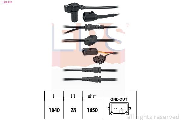 EPS 1.962.122: Sensor, ABS Made in Italy - OE Equivalent