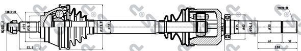 GSP 250331: Arbre de transmission Essieu avant droit, 955mm