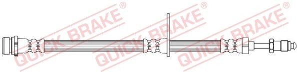 QUICK BRAKE 32.700: Furtun frana 401mm, cu conducta